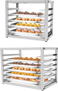 Stainless Steel Stackable Bun Pan Baking Cooking Bakery Wire Racks Bread Baking Equipment For Home Restaurant Kitchen (5 Tier)