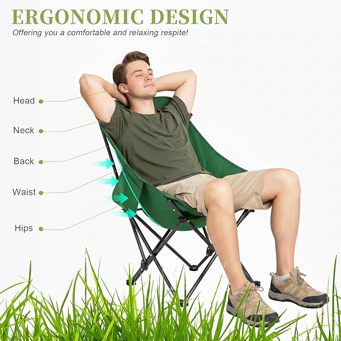 Smartmak Oversize Portable Sauna Chair High Back Quick Folding Chair Adjustable Angle with Storage Bag for 1 or 2 Person Sauna (Coffee)