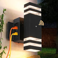 Porch Lights with GFCI Outlet Dusk to Dawn Outdoor Lights with Outlet IP65 Waterproof Anti-Rust Exterior Light Fixture Outside Wall Sconce for House Porch Garage Front Door