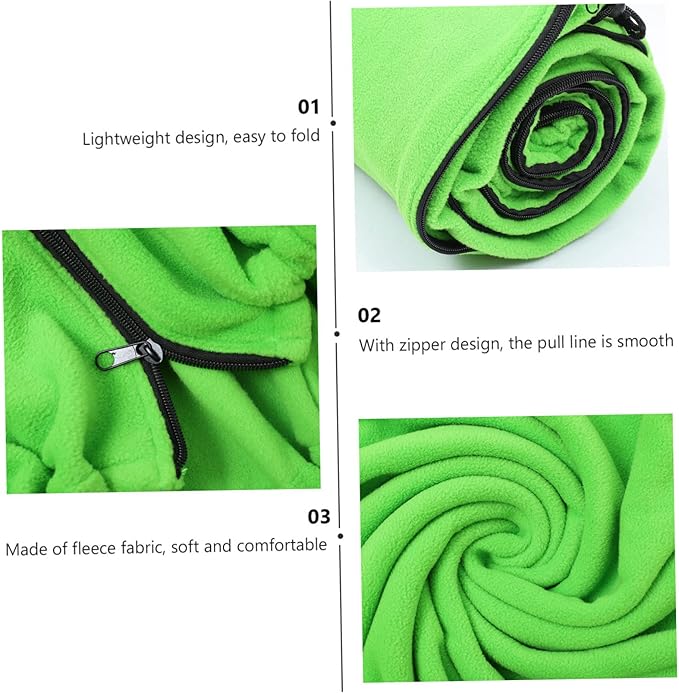 DECHOUS Lightweight Envelope Shape Outdoor Durable Polar Fleece Compact Design Windproof for Camping Travel Accessories