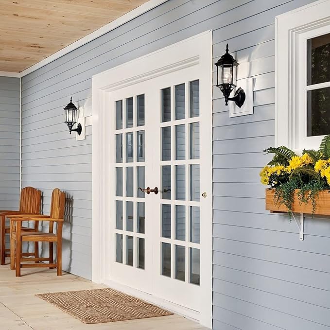 Kichler Chesapeake 17 Outdoor Wall Light in White 1-Light Exterior Porch Light Coastal Wall Sconce with Clear Beveled Glass (17 H x 6.5 W) 49255WH
