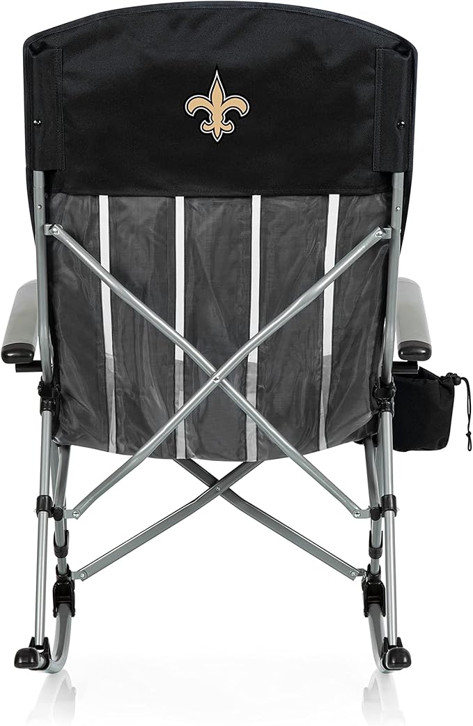Picnic TIME NFL Unisex-Adult NFL Outdoor Rocking Camp Chair XL Heavy Duty Camping Chair for Adults