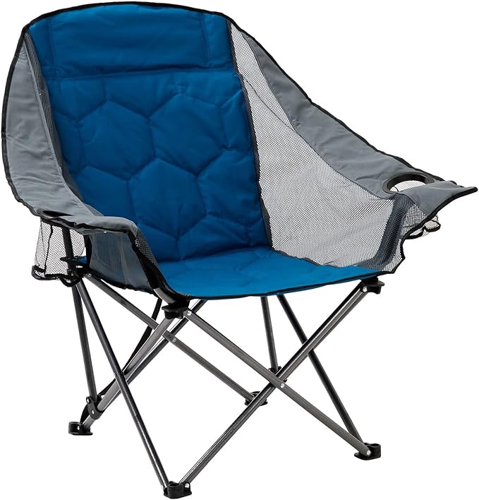 SUNNYFEEL Oversized Folding Camping Chair Portable Chairs for Outdoor Patio Garden Lawn Padded Sofa for Adults (2 Pack)