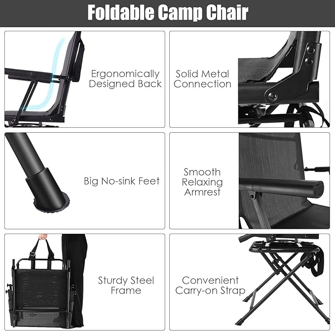 Tangkula 360-Degree Hunting Swivel Chair Ground Blind Chairs w/Armrest &amp Mesh Back Foldable Hunting Chairs w/Non-Slip Foot Pads &amp Steel Frame Portable Hunting Seats for Camping Hunting Fi