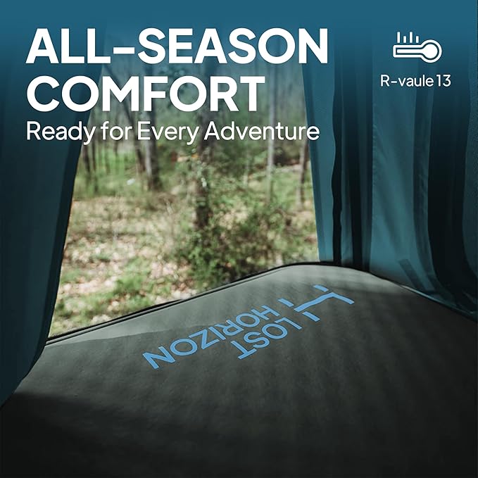 LOSTHORIZON Truck Bed Camping Air Mattress with Foam Self Inflating Sleeping Pad for Tacoma 6FT with Pump Sack 4.5 Thick