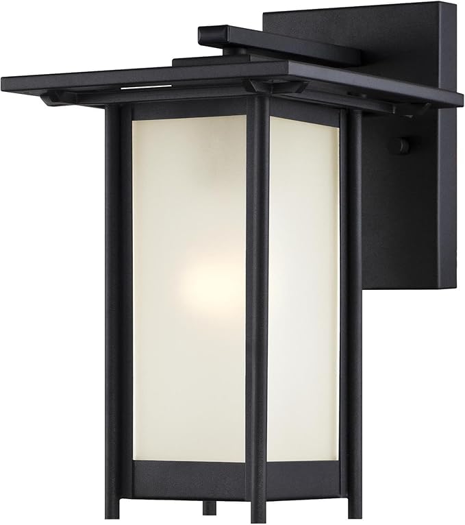Westinghouse 6203800 Clarissa 1 Light Outdoor Wall Lantern Textured Black