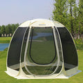 Pop Up Screen House 10'x10' Outdoor Screen Tent for Camping Screened Gazebo with Mosquito Netting Carry Bag