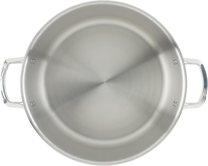 WINCO Tri-Ply Stock Pot 20-quart Silver