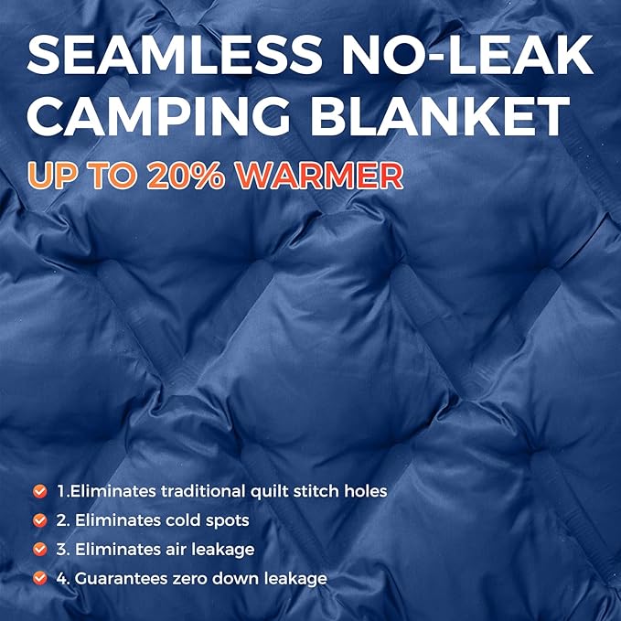 ATEPA Wearable Sleeping Bag Recycled Warm Winter Camping Blanket Wearable Poncho for Outdoor Stadium Sports Women Men