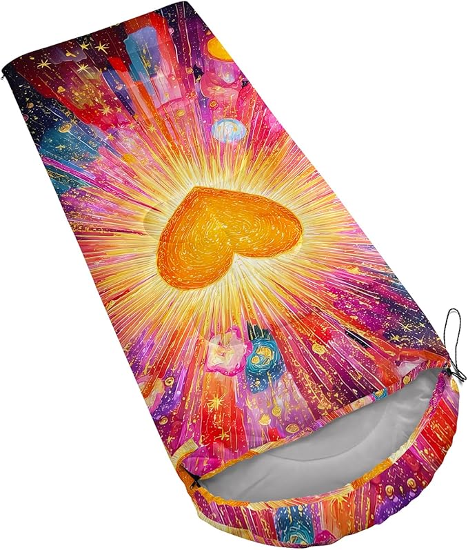 AILONEN Cartoon Camping Sleeping Bag for Boys Girls AdultsLightweight &amp Waterproof3 Season Warm &amp Cold WeatherPortablePrinted Sleeping BagTravelingCampingHiking