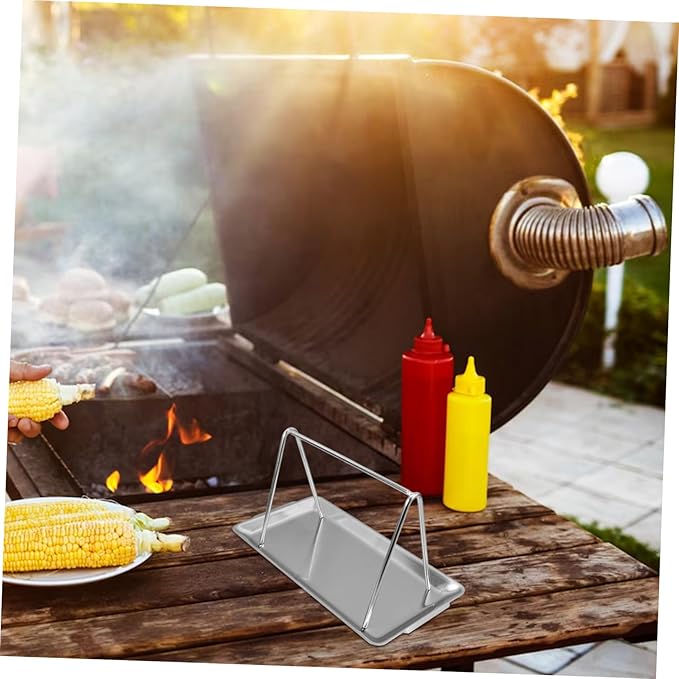Stainless Steel Hanging Rack for BBQ and Cold Dishes Multi-use Food Display Stand for Restaurants and Hotels for Roasted Meat and Sausages Easy to Clean