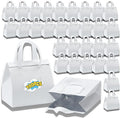 100 Pcs Insulated Take Away Bags Disposable Lunch Bags For Food Takeaways Coffee Milk Tea Seafood Pizza For Restaurants And Grocery Shops 9.5 x 6 x 10 In (white)