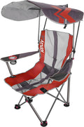 Kelsyus Original Foldable Canopy Chair for Camping Tailgates and Outdoor Events Grey/Red