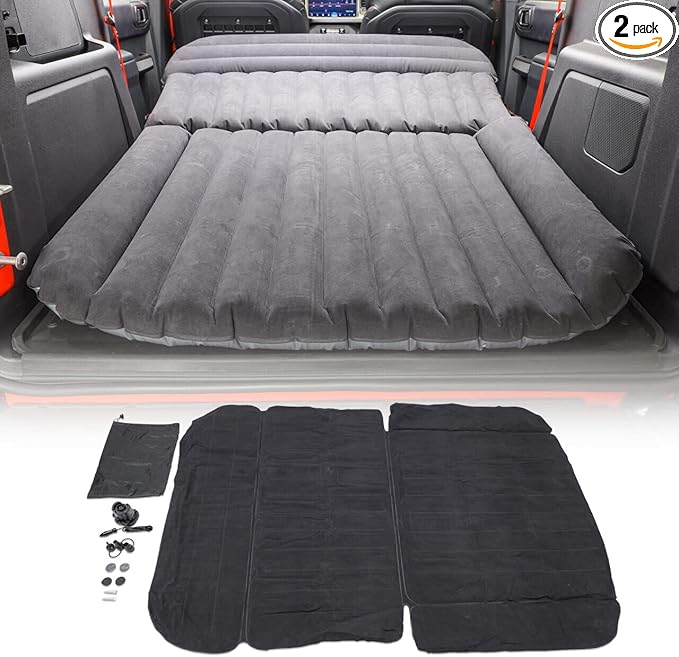 IAG I-Line Air Mattress Bed w/Air Pump for Ford Bronco 2021+ 4 Door (Not Sport) Inflatable for Camping