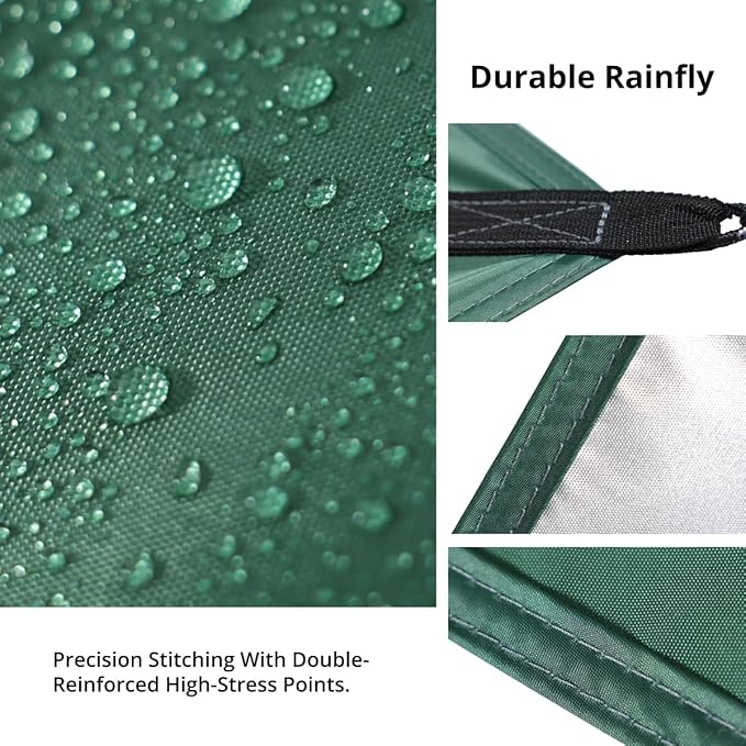 CAMEL CROWN Camping Tarp3000mm Waterproof &amp UPF 50+ Sun Protection Rain Fly Tarp - Lightweight Portable Camping Shelter with Stakes Guy Lines &amp Carry Bag for Hiking Backpacking Beach Picnic
