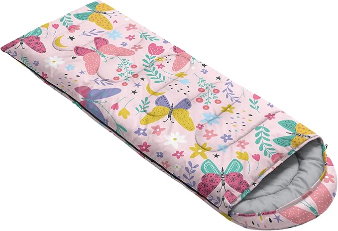 QOOMO Camping Sleeping Bags3 Season Warm &amp Cool WeatherLightweightWaterproof Sleeping Bags for Adults &amp Kids Travelingand Outdoors