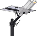 11000W Solar Street Light Outdoor Waterproof with Dual Solar Panels – 650000LM 3-Sided LED Lights 144pcs LEDs 50000mAh Battery Motion Sensor Dusk to Dawn for Parking Lot YardGarden