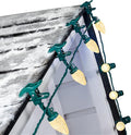 C9 LED Christmas Lights Outdoor 68 Feet 100 LED Strawberry String Lights With 100 Spring Clamps Waterproof Commercial Grade Extendable for Outside Roofline Patio Home Xmas Decoration Warm White