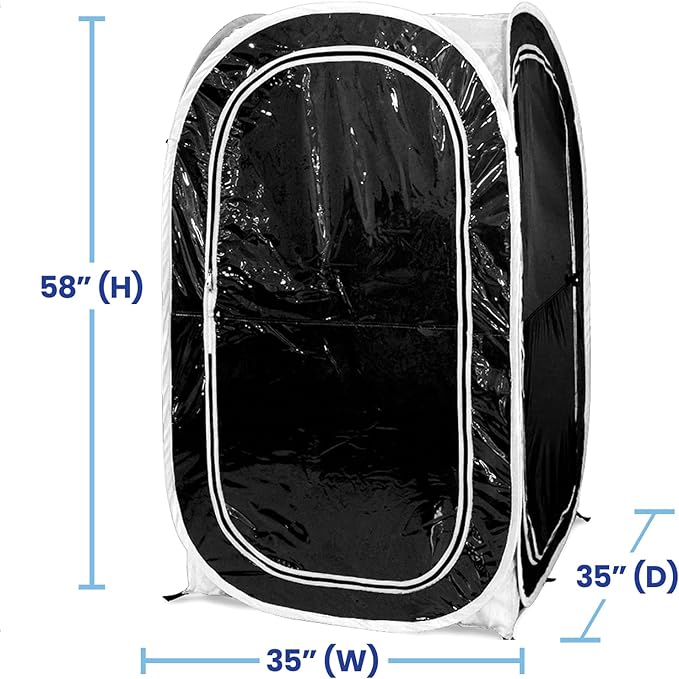 WeatherPod 1-Person Pop-Up Pod with Tinted Panels – Pop-Up Weather Pod Protection from Cold Wind and Rain with Added Privacy