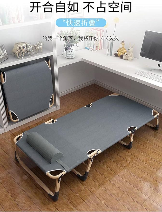 Folding ReclinerFolding Single Office Lunch Break BedFoldable Portable Household Adult Camp Bed Recliner Bed Multi Functional Reclining Chair-1