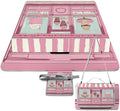 Ice Cream Store Pink Beach BlanketPortable Waterproof Picnic Blanket58.3''x 58.3'' Extra Large Picnic Mat for BeachCamping Grass Lawn Park Accessorie for Festival BBQ