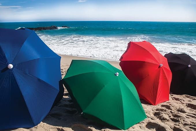 PICNIC TIME NCAA USC Trojans Outdoor Canopy Sunshade Beach Umbrella 5.5' - Small Patio Umbrella - Beach Chair Umbrella