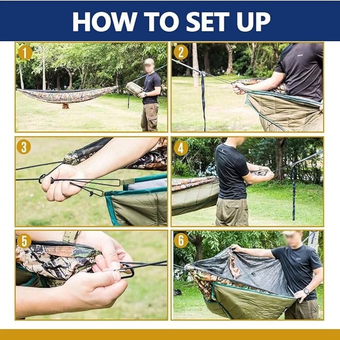 Double Hammock Underquilt Big Size Under Quilts for Hammocks Camping Heavy Duty 4 Season Full Length Large Travel Camping Hammock for Outdoor Hiking Camping Backpacking Essential