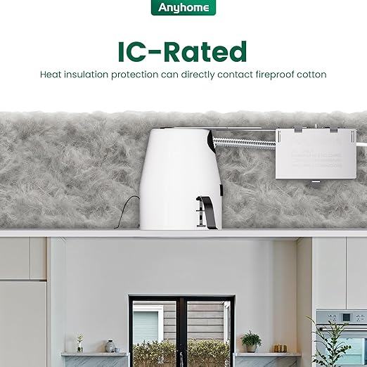 6 Pack 4 Inch Recessed Lighting Housing RemodelCan Light HousingIC Rated &amp Air TightE26 ConnectorETL Listed