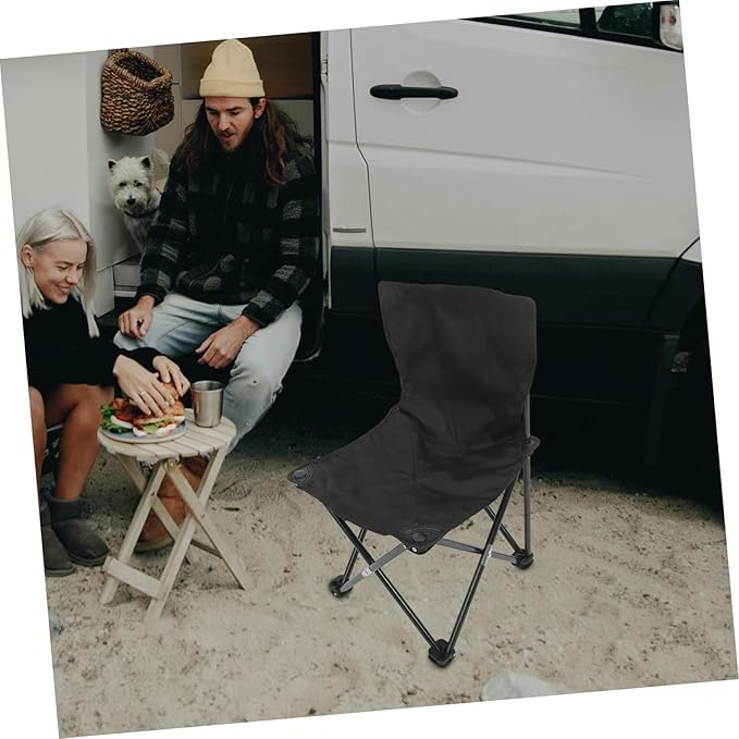 GANAZONO Foldable Camping Chair Portable Fishing Stool Sturdy Design Lightweight and Easy to Carry for Outdoor Adventures Medium