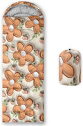 Kids Sleeping Bag for Boys Girls3D Pink Stars Print-Lightweight Warm Portable Outdoor Indoor-Waterproof Cold Weather Resistant Sleeping Bag for Camping Hiking