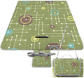 Modern Mid Century Seamless Abstract Pattern Waterproof Outdoor Picnic Blanket Sandproof Beach Mat for Camping Hiking Grass Travelling