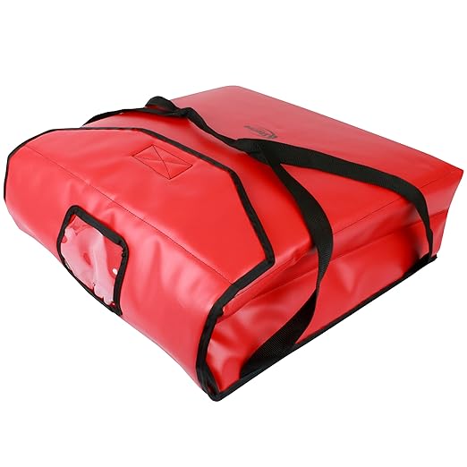 Sterno Delivery Insulated Vinyl Delivery Pizza Carrier Large 21 x 21 x 7 - Holds (3) 20 Pizzas