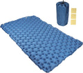 Camping Air MattressOutdoor Air Mattress Portable Moistures Proof Double Inflatable Camping Mat210T Fabrics Car Camp Sleeping Pad for Hiking Backpacking Car Travel (Navy Blue)