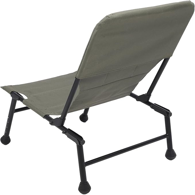 Portable Camping Chair Thickened Oxford Fabric Outdoor Folding Camping Chair with Cushion Extendable Aluminum Tube Legs Compact Folding Chair