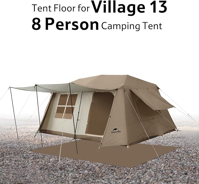 Naturehike Village Tent FootprintWaterproof PU 3000mm Wear-Resistant Groundsheet Floor Mat