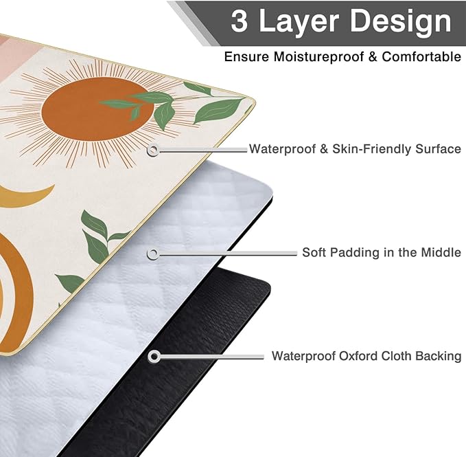 Extra Large Picnic Blankets Waterproof Foldable (80x 80) Boho Beach Blanket Waterproof Sandproof3-Layer Thicking Mat Outdoor Packable Camping Blanket