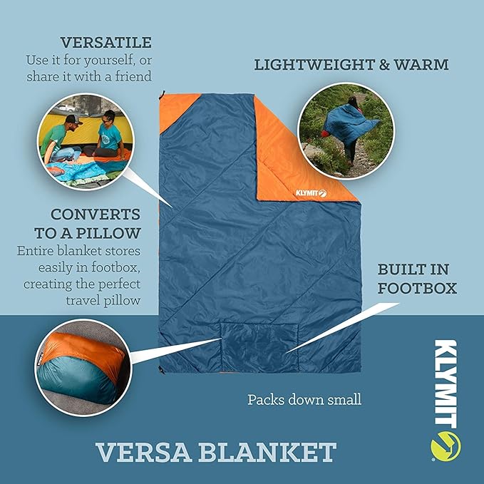 Klymit Versa Packable Camping Blanket &amp Comforter