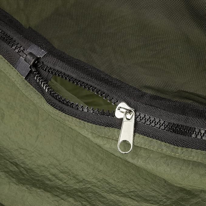 Sunyear Camping Hammock with Removable No See-Um Net Double &amp Single Portable Outdoor Hammocks Parachute Lightweight Nylon with Tree Straps for Adventures Hiking Backpacking