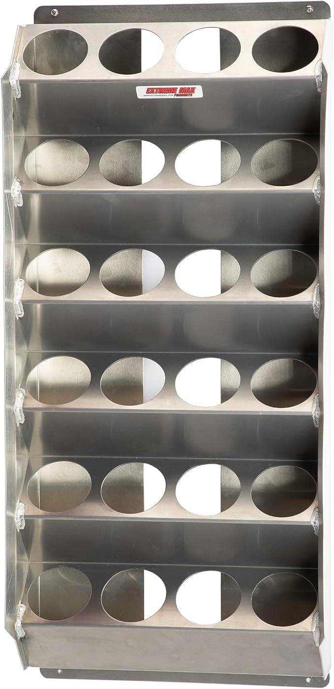 Extreme Max 5001.6225 Angled 24-Can Aluminum Aerosol Rack