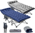 Barbella Folding Camping Cot 2 Pack Folding Cot Camping Cots for Adults Portable Sleeping Cot with Mattress Foldable Outdoor Bed Camp Cots Guest Bed with Carry Bag for Home Office &amp Outdoor Use