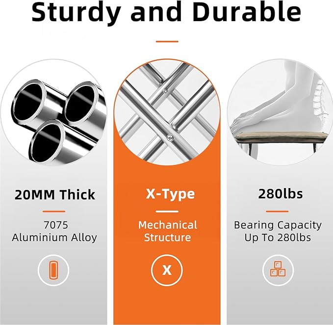 Camping Stool 16in Tall Portable Folding Stool with Carry Bag Upgraded Ultralight Chair with Roomy Seat for Adults Holds 280lbs Ideal for Hiking Fishing Outdoor Use Brown