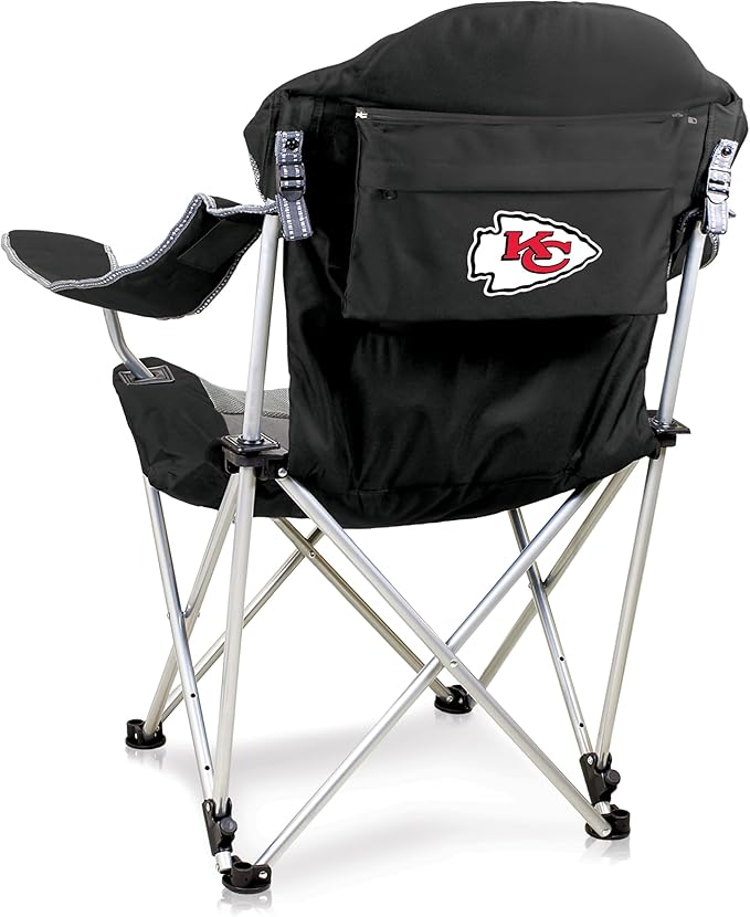 Picnic TIME NFL Unisex-Adult NFL Reclining Camp Chair Beach Chair for Adults Sports Chair with Carry Bag