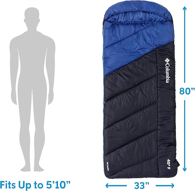 Columbia 40 Degree Coalridge Hooded Sleeping Bag (80)
