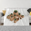ardboard Boxes 50x40 Printed Soft Fleece Blanket for Sofa Bed and Camping - Cozy Blanket for Travel Picnics Nighttime Use
