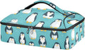 Casserole Carrier Pattern Cute PenguinsInsulated Casserole Carrier for Hot or Cold Food Thermal Lunch Tote for Potluck Parties Picnic Beach Fits 9 x 13 Inches Baking Dish