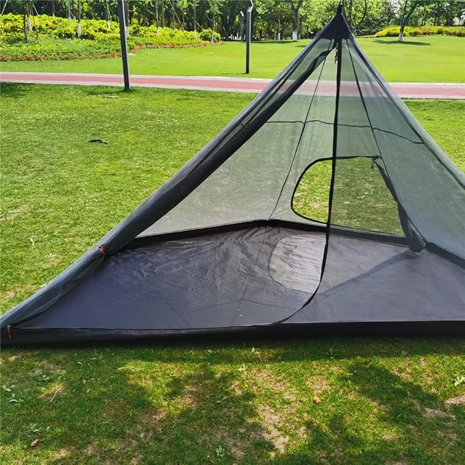 Inner Mesh with Bathtub Bottom for Tipi Hot Tent Mosquito Net for Camping Bed for Travel Outdoor Netting Cover Lightweight Mesh