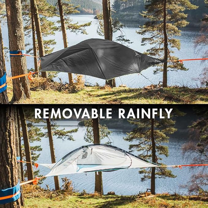 Tentsile Flite+ V3 Lightweight Camping Tent Hammock Portable Treehouse for Backpackers Backyards Nature Lovers Designed in The UK