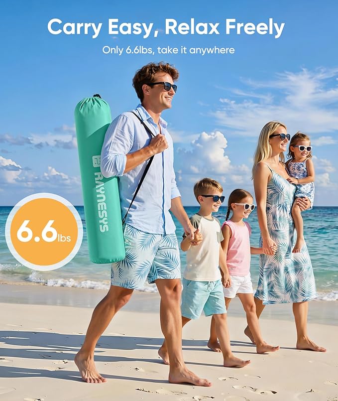 Beach Tent Sun Shelter for 5-6 Person Pop Up Beach Canopy UPF 30+ UV Protection Breathable Mesh Window Portable Sun Shade Tent with Carrying Bag for Sands &amp Outdoor Mint Green Size XL