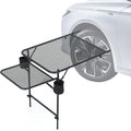 Nice C Tailgate Table Car Desk Aluminum Tailgate Table Car Camping Mounted Camping Tables Overlanding Gear Vehicle Tables Adjustable Height &amp Length Lightweight
