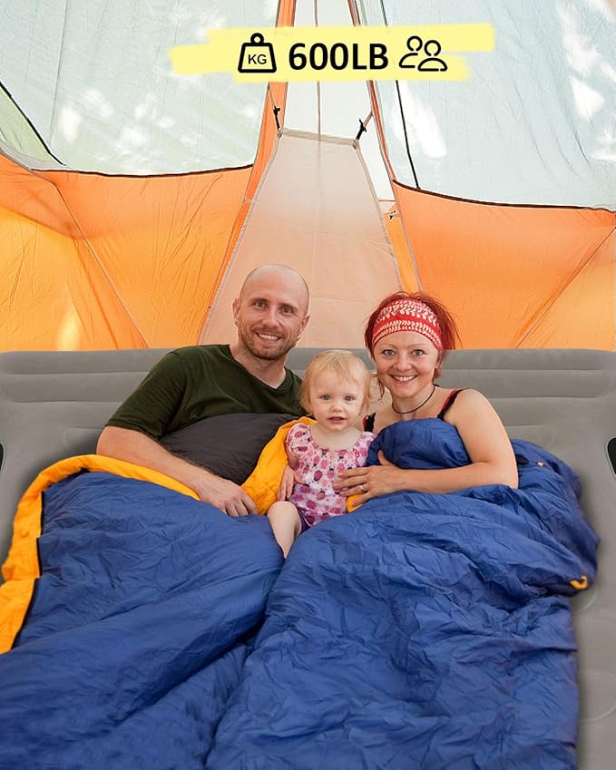 MIROZO Truck Air Mattress Bed for 6-6.5FT Full Size Short Car Beds Inflatable Air Mattress with Air Pump for Outdoor CampingTentTruck(Grey)